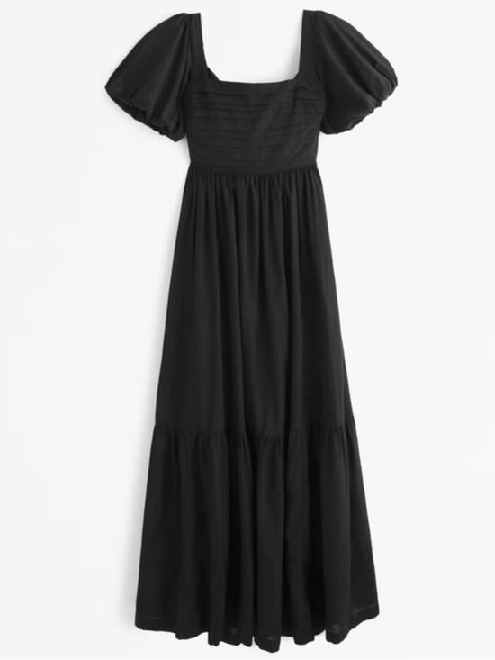 Abercrombie & Fitch Dresses & Skirts - Abercrombie & Fitch Black Puff-Sleeve Maxi Dress